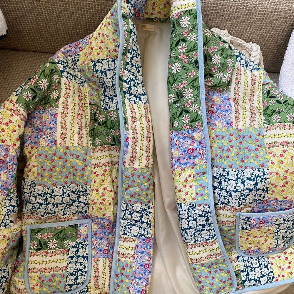 Floral Patchwork Quilted Jacket